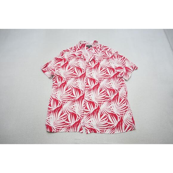 Express Rayon Hawaiian Shirt Button Up Floral Short Sleeve Mens Sz XL - Picture 5 of 9